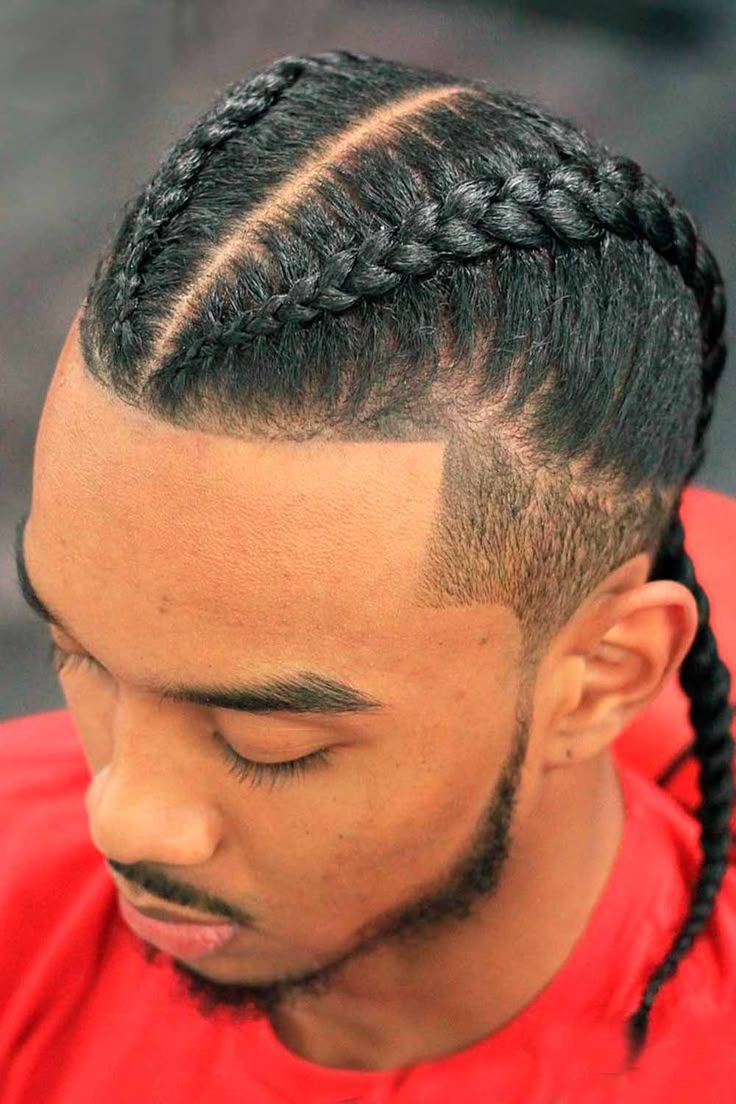 Men’s two cornrows